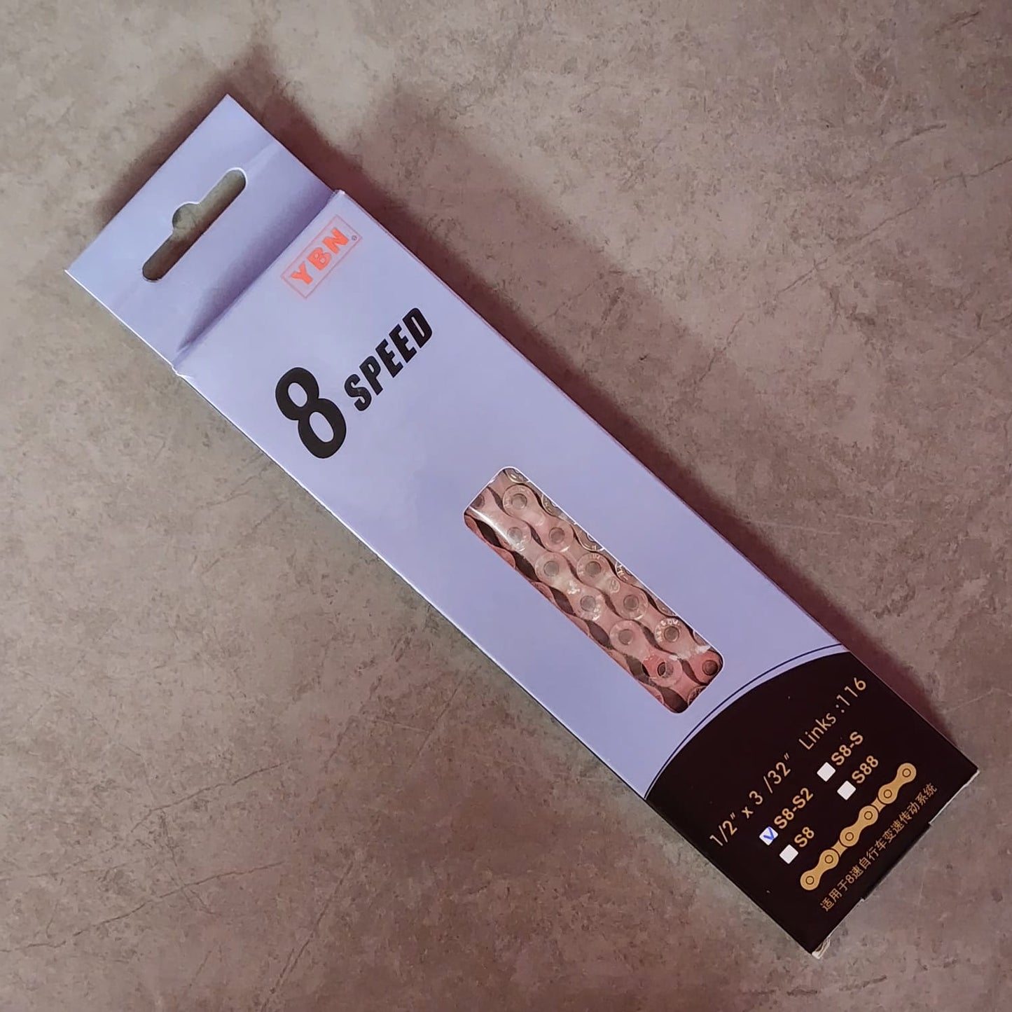 YBN S2 8/9/10/11/12 SPEED CHAIN - SILVER