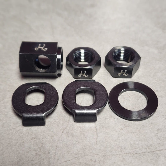 HH BROMPTON TITANIUM REAR AXLE NUT SET FOR INTERNAL GEAR HUB