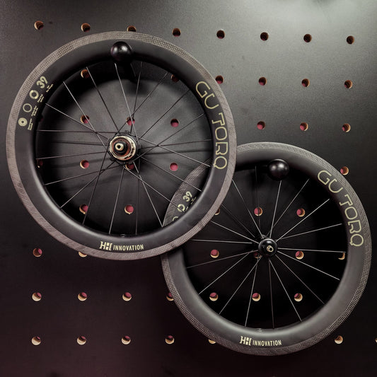 HH GU TORQ 39MM RIM CARBON 349 WHEELSET FOR BROMPTON 7 SPEED