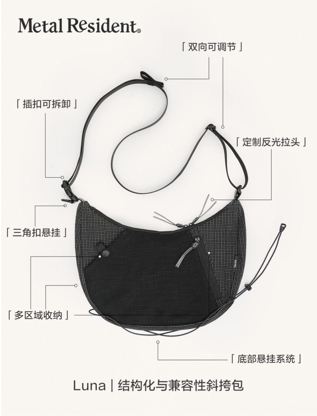 METAL RESIDENT LUNA CROSSBODY