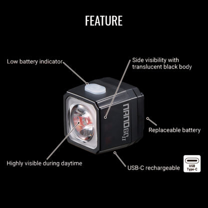 CATEYE NANO60 II REAR LIGHT TL-LD831-R