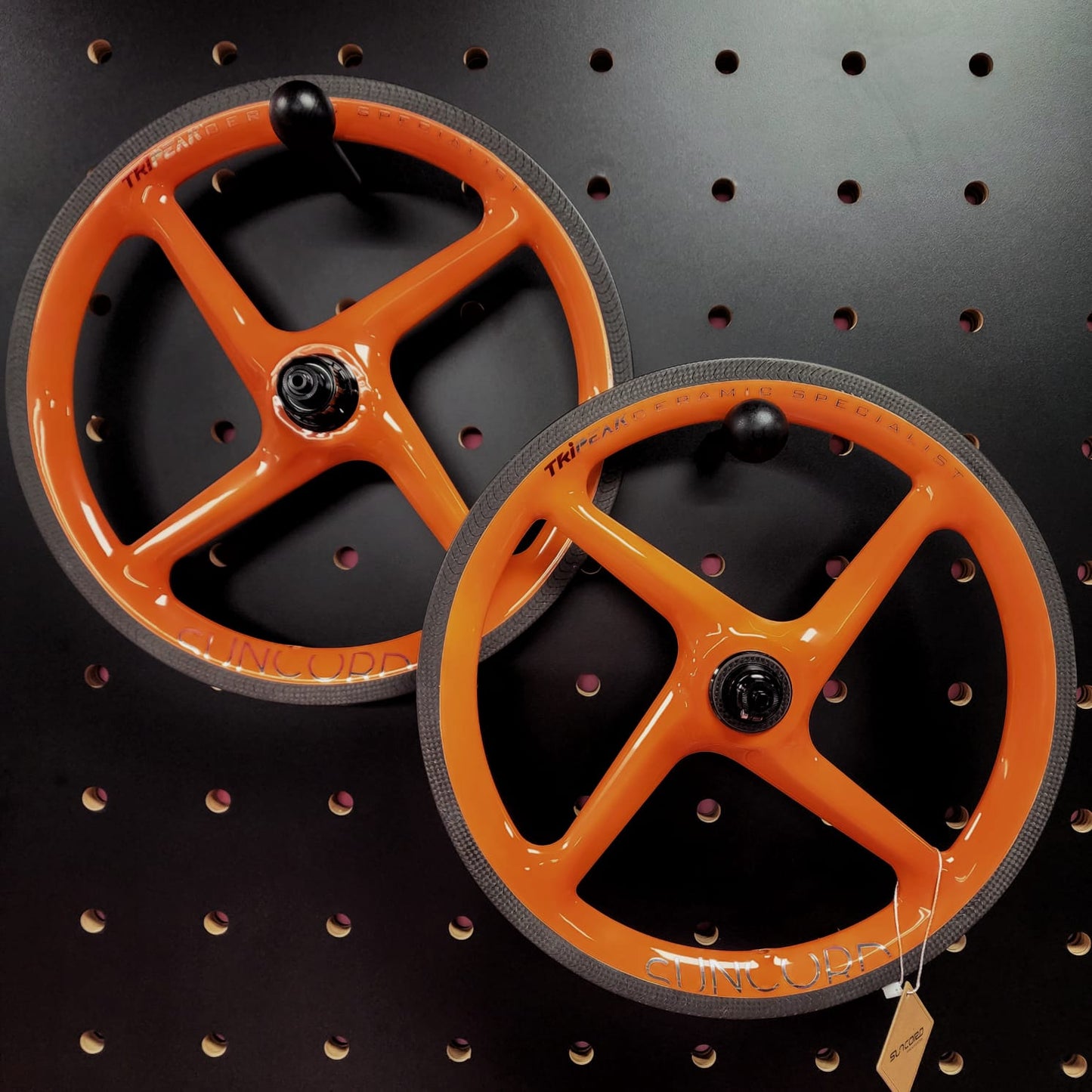 SUNCORD 4 SPOKES WHEELSET 16" 7 SPEED CARBON