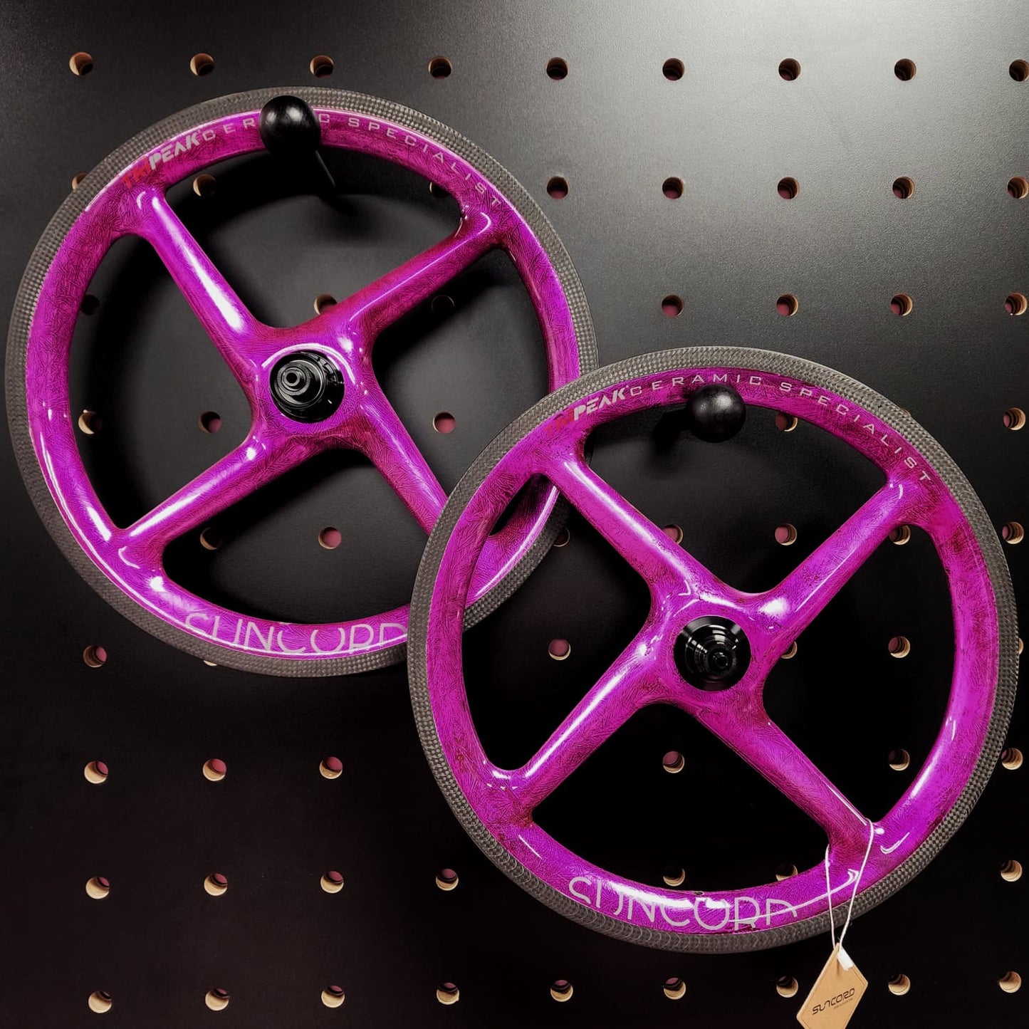 SUNCORD 4 SPOKES WHEELSET 16" 7 SPEED CARBON