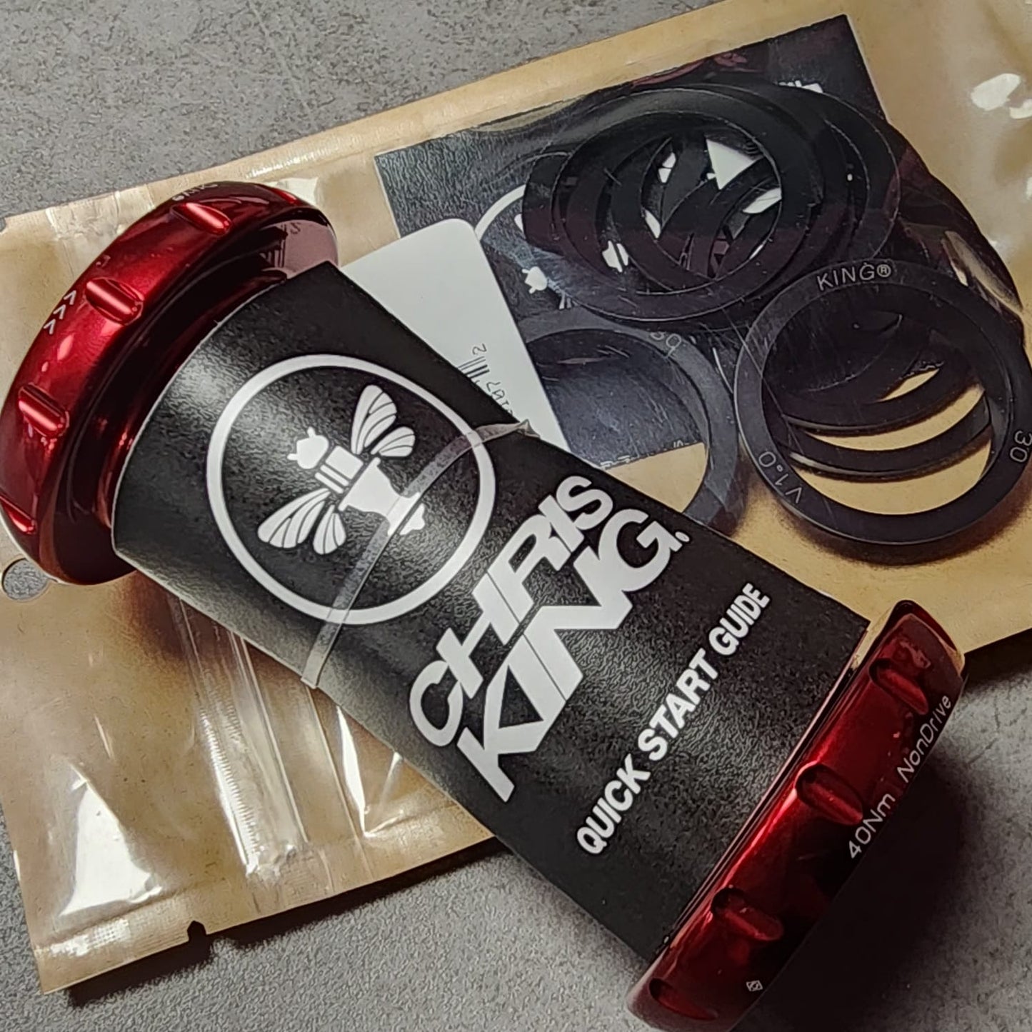 CHRIS BOTTOM THREADFIT 30 BOTTOM BRACKET STEEL WITH FIT KIT #3