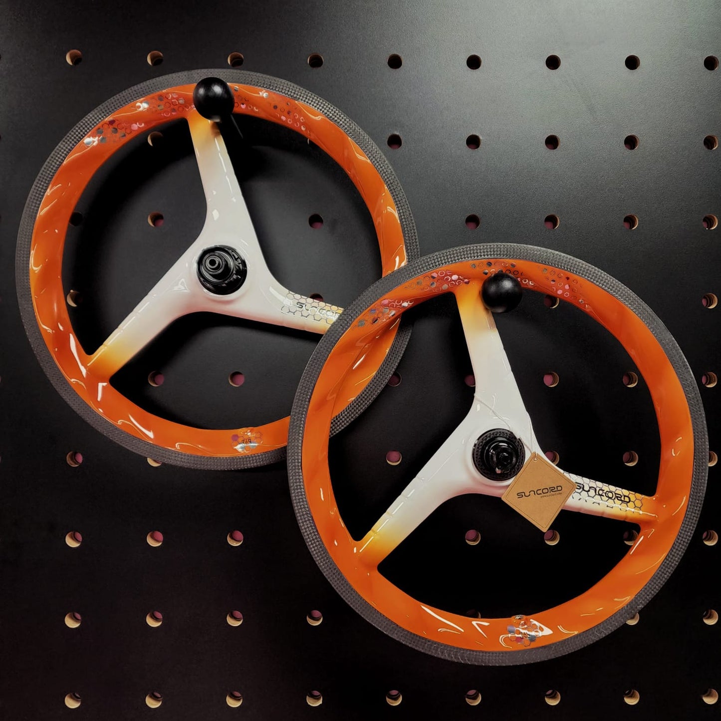 SUNCORD 3 SPOKES WHEELSET 16" 7 SPEED CARBON
