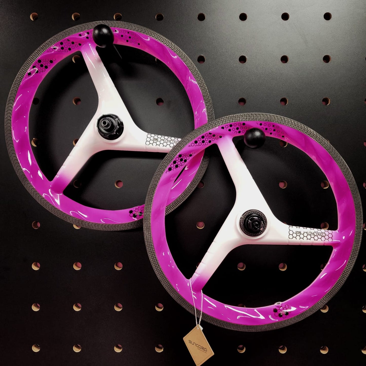 SUNCORD 3 SPOKES WHEELSET 16" 7 SPEED CARBON