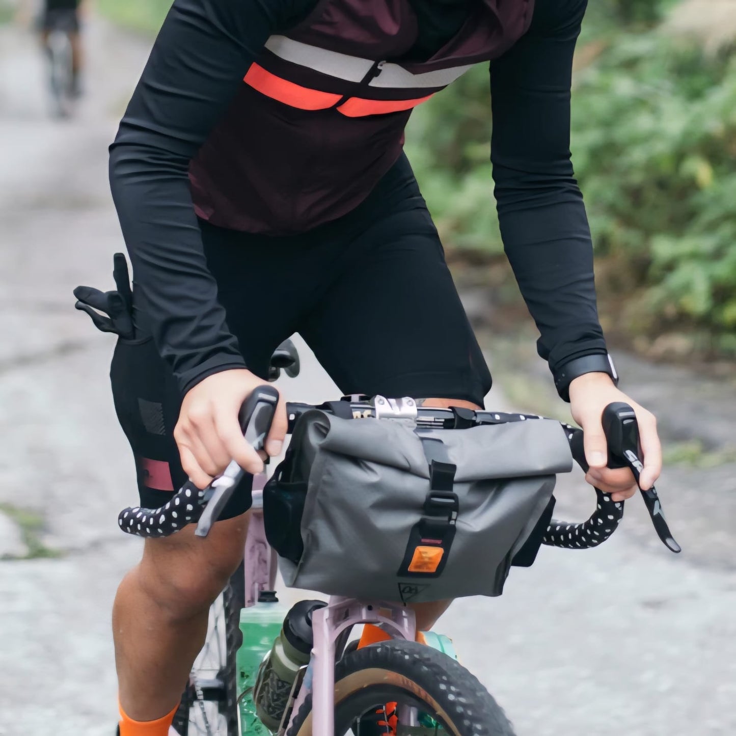 WOHO XTOURING ACCESSORY HANDLEBAR PACK DRY HONEYCOMB IRON GREY