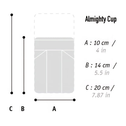 WOHO XTOURING ALMIGHTY CUP HOLDER HONEYCOMB IRON GREY