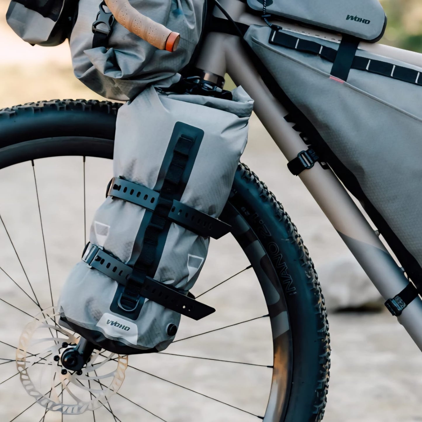 WOHO XTOURING DRY BAG HONEYCOMB IRON GREY