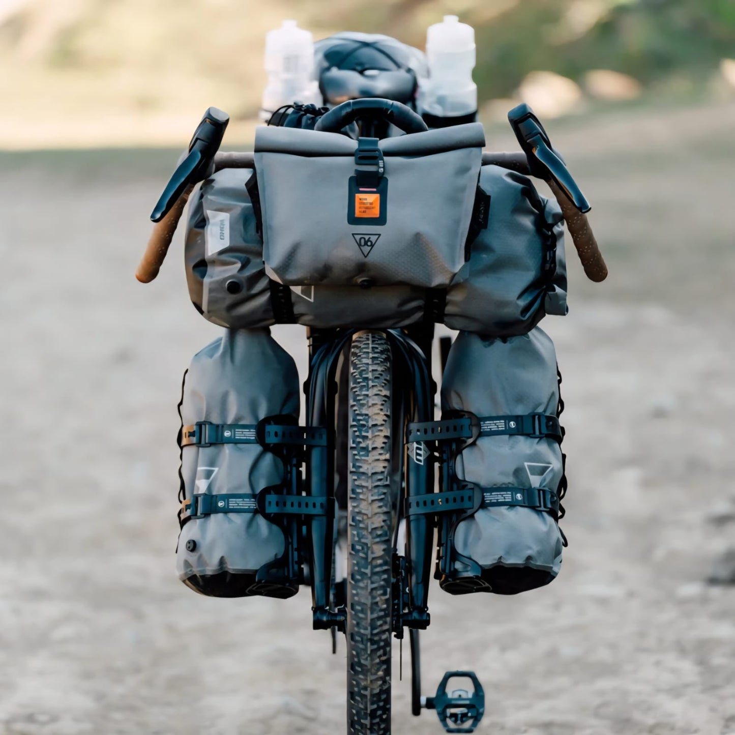 WOHO XTOURING DRY BAG HONEYCOMB IRON GREY