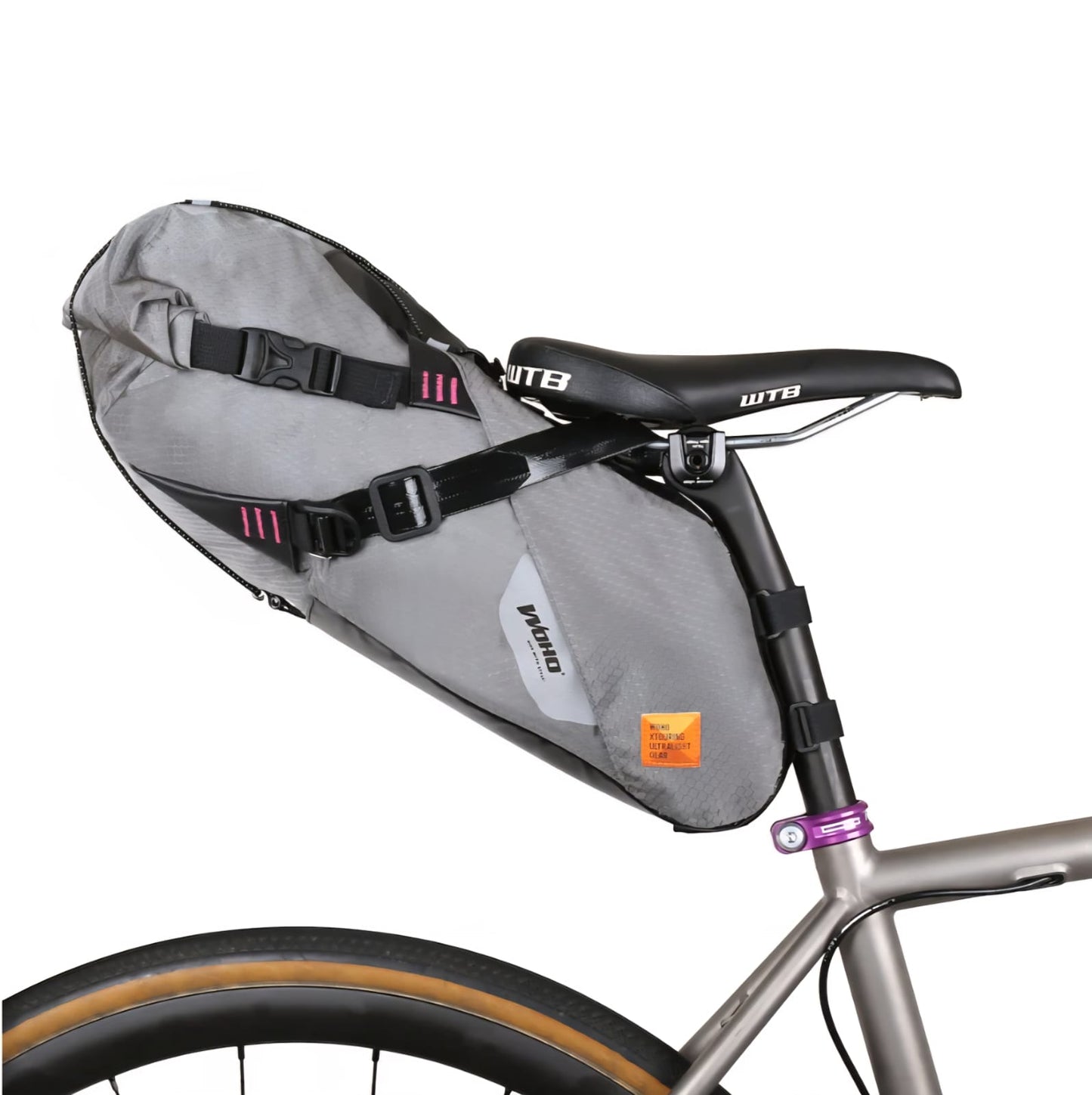 WOHO XTOURING SADDLE BAG DRY M HONEYCOMB IRON GREY