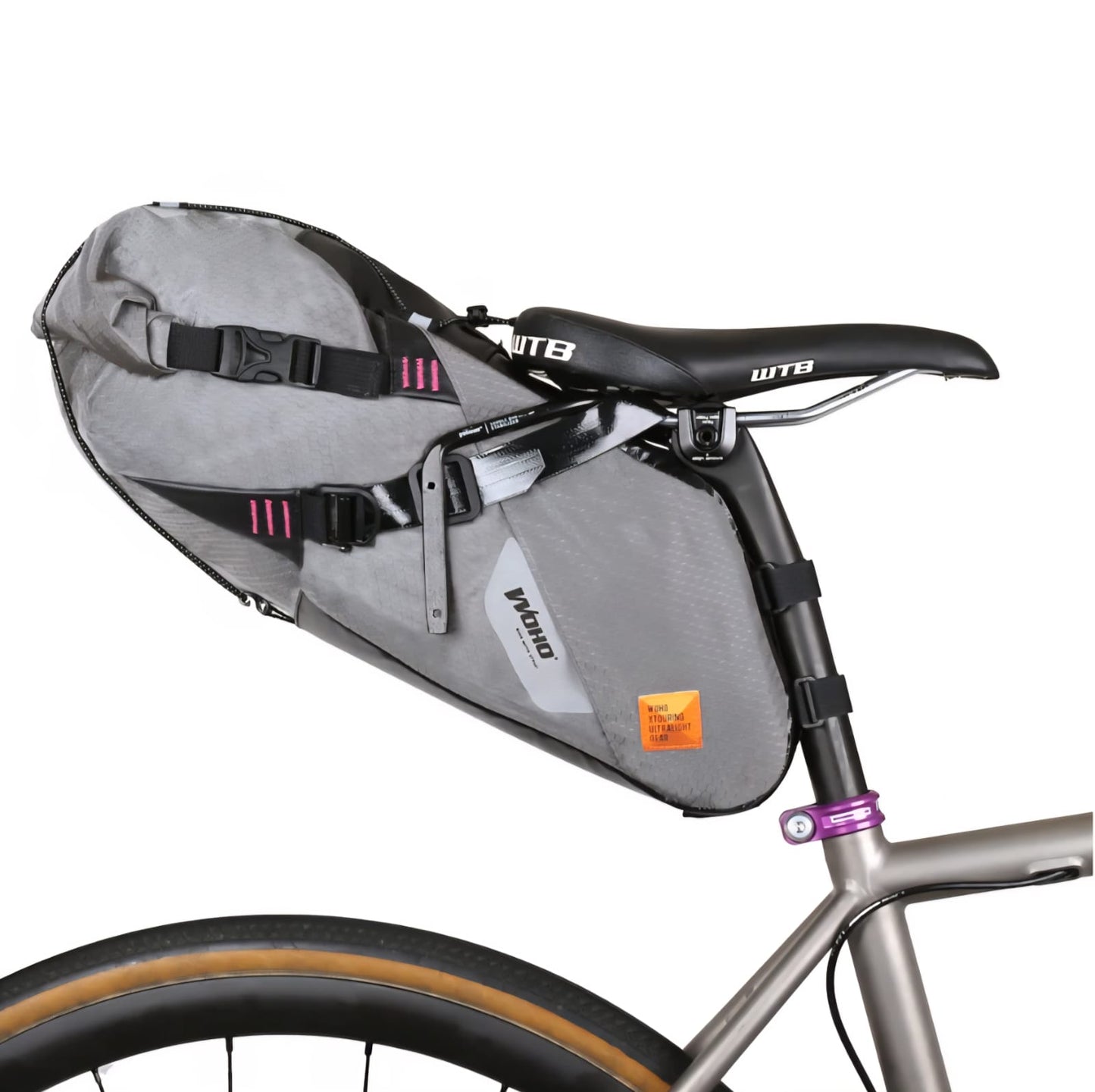 WOHO XTOURING SADDLE BAG DRY M HONEYCOMB IRON GREY
