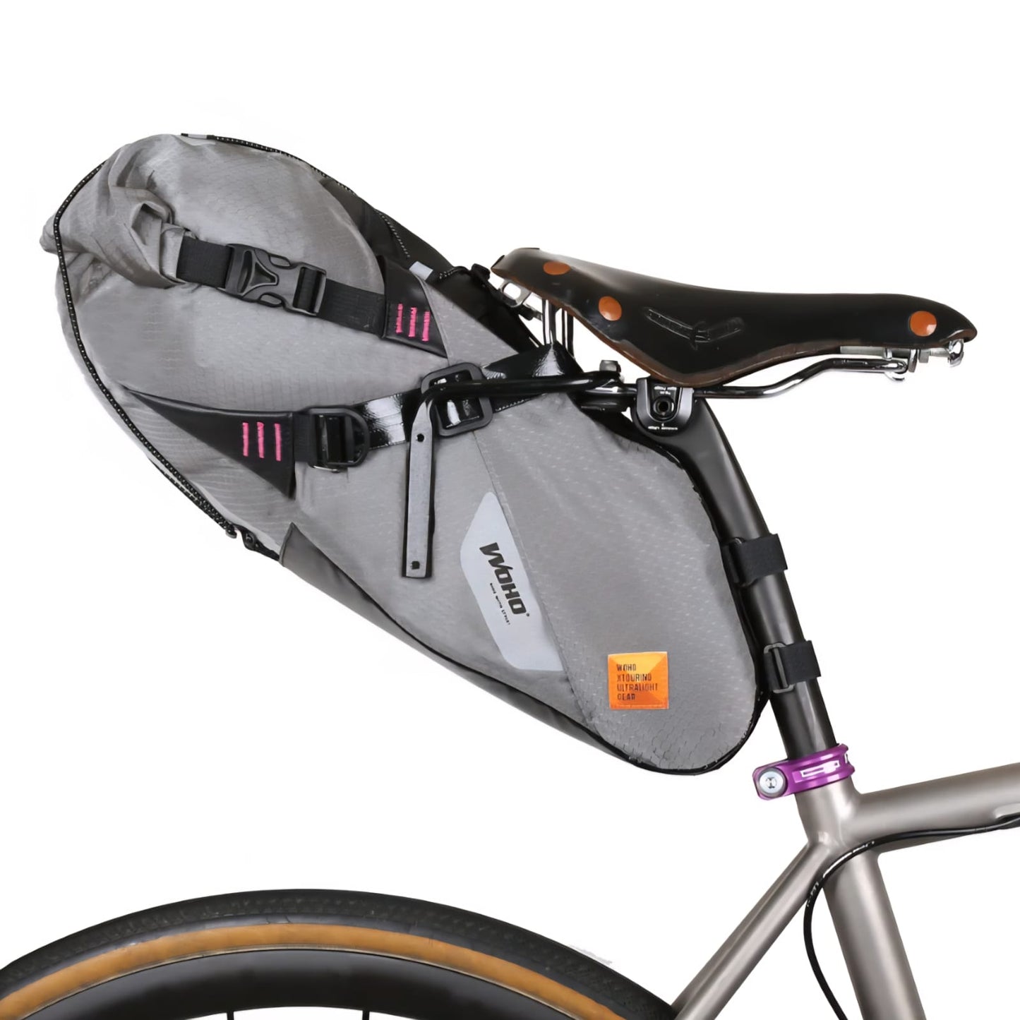 WOHO XTOURING SADDLE BAG DRY M HONEYCOMB IRON GREY