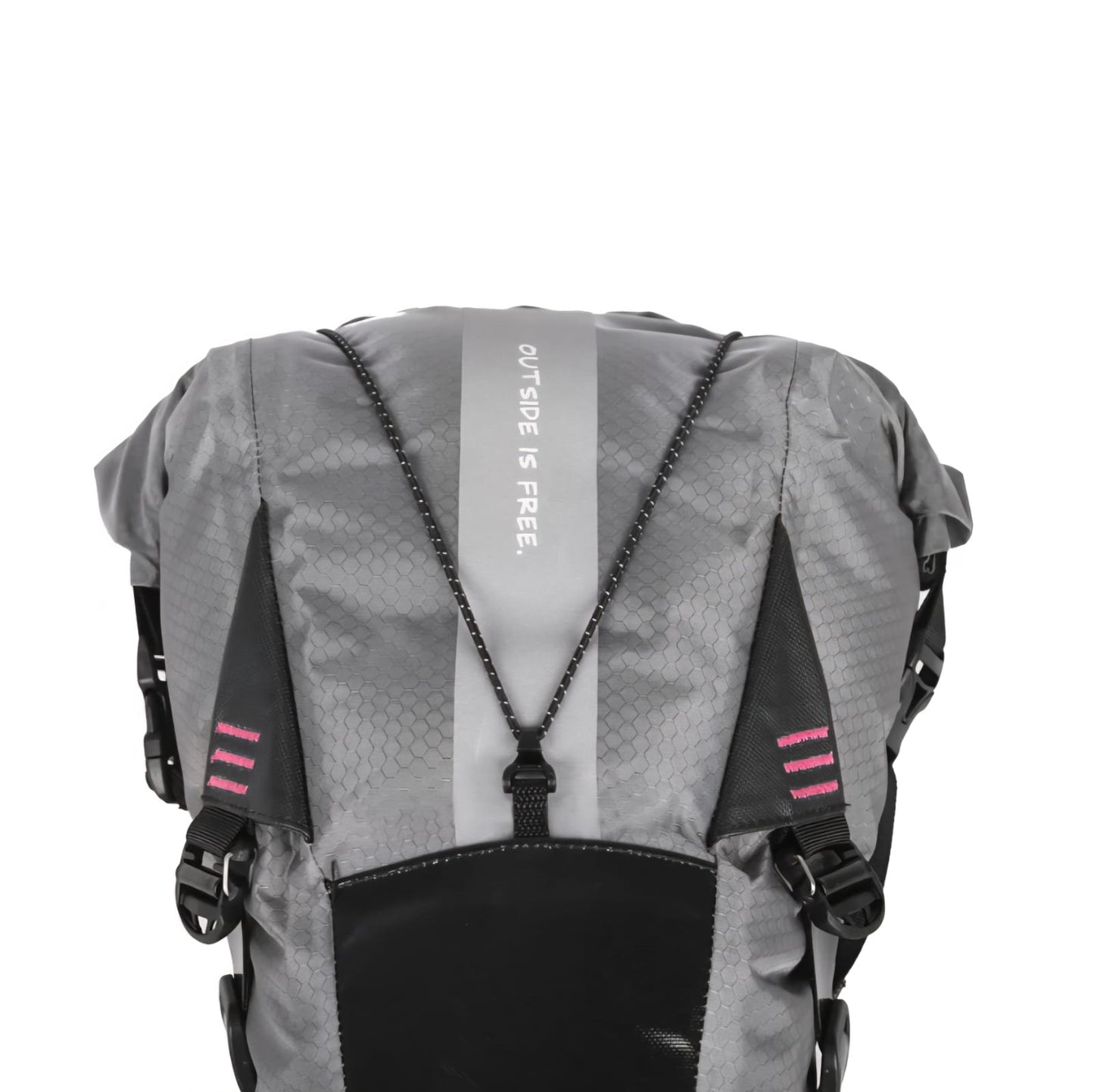 WOHO XTOURING SADDLE BAG DRY M HONEYCOMB IRON GREY