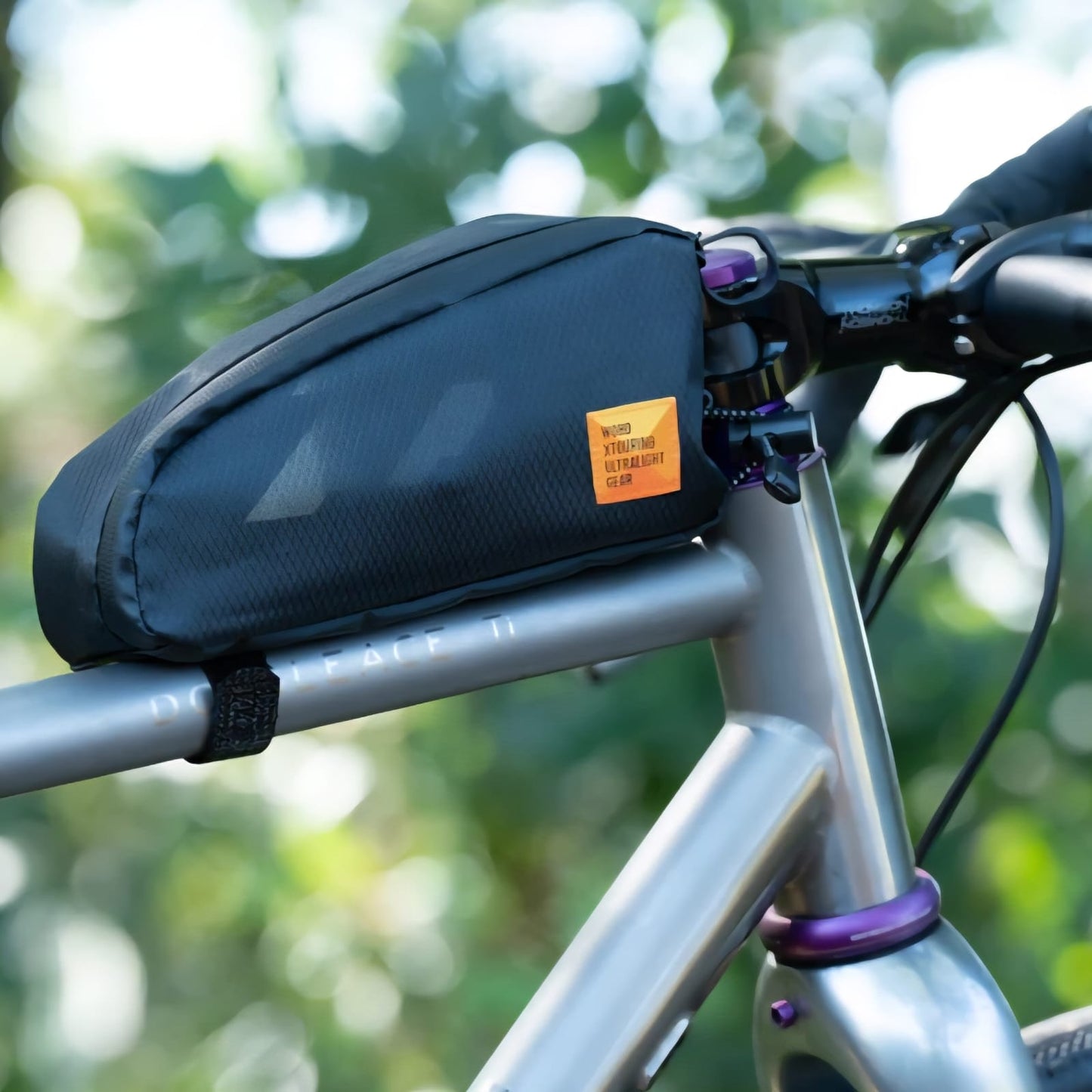 WOHO XTOURING TOP TUBE BAG CYBER-CAMO DIAMOND BLACK
