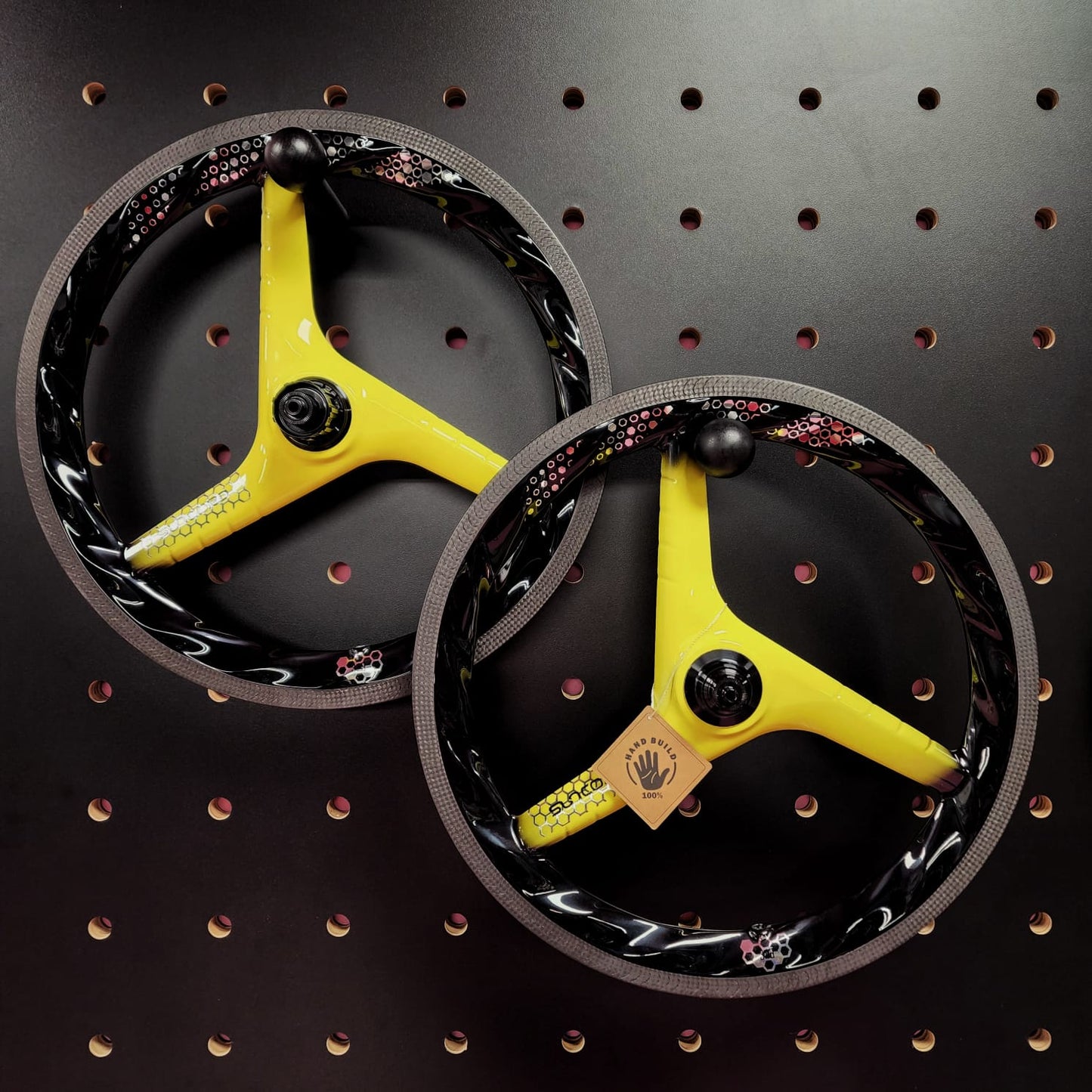 SUNCORD 3 SPOKES WHEELSET 16" 7 SPEED CARBON